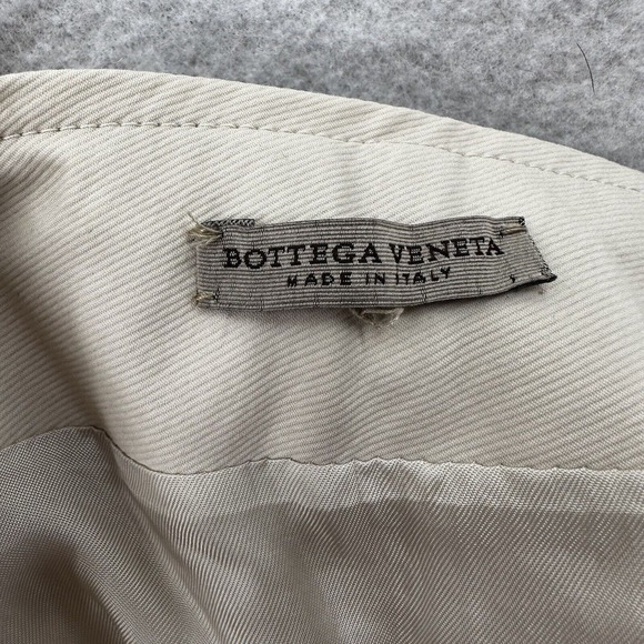 Bottega Veneta Skirt Size 38 (US2) Beige Tan A-Line Pleated Wool Hemp Ombre - Picture 12 of 14